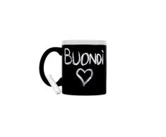 Piccola Erre Tazza Personalizzata con Scritta - Gessetto Incluso - Tazze Colazione - Tazze Mug, 350 ml