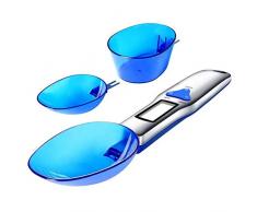 Accurata bilancia elettronica digitale cucchiaio peso 300/0.1g, 500/0.1g strumento di misurazione in acciaio inox cucina (500g/0.1g) (300g/0.1g)