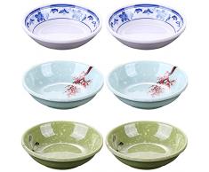 QUHEEE Coppetta Da Dessert Ciotola Per Salse Ciotola Per Immersione Snack Condimento Ciotoline Per Tapas, Sushi, Dolci, Antipasti, Salse, Dolci, Piccoli Frutti, Noci, Gelati, Spezie 6 Pezzi