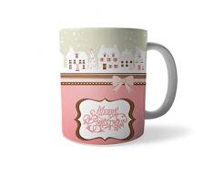 Babloo Tazza di Natale Idea Regalo Natalizia Christmas Village