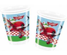 8 bicchieri di plastica Planes festa a tema monouso