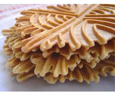 BISCOTTIERA A FUOCO X FERRATELLE NEOLE PIZZELLE WAFFEL CIALDE L'ORIGINALE! MOD2