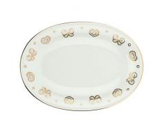 THUN Piatto Ovale Gold Icons Multiuso Grande