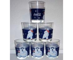 /Coca-Cola - Bicchieri da Collezione, Motivo: orsi polari, 6 x 0,2 Litri