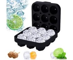 Stampo per cubetti di ghiaccio rosa 3d,riutilizzabili,cubetti di ghiaccio rose formine con coperchio, sfera forma ghiaccio stampi bpa free,adatto per cocktail, whisky, succhi e bevande