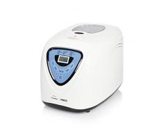 Macchina per il pane Princess White, Completamente automatica, 15 cotture preimpostate, Timer, Mantenimento in caldo, Grande capienza 0,9kg, 600 Watt, Bianca, Ottima per pane e dolci