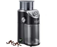 Russell Hobbs Macinacaffè Elettrico, Macina Chicchi, Impostazioni di macinatura variabili, Chicchi di caffè, noci, spezie, 140 W, Nero, 23120-56