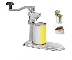 VEVOR Apriscatole Manuale in Acciaio Inox per Coperchio, con Barra Lunghezza da 59 cm, Apriscatole per Lattine Altezza fino a 40 cm, Cucine Domestiche e Commerciali, Ristoranti, Mense, Bar, Navi, ecc.