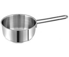 H&H Elodie Casseruola con Fondo Induzione, 2 Manici, Acciaio Inox, 16 cm