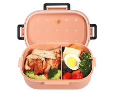 Sevitini Bento Box, 900ML Lunch Box con 3 Scomparti e Posate,Portapranzo senza BPA,Scatole Bento per Scuola, Picnic, Viaggi, Lavabile in Microonde e Lavastoviglie