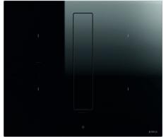 Piano Cottura ad Induzione + Cappa da60 cm, N° 4 Fuochi, Nero