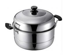 SZQ-Pentole bagnomaria Piatto di Verdure Multifunzionale, Elegante Hotel Pasta Pot Pot degli Spaghetti Filtro maccheroni Impostato Adatto ad Ogni Tipo Stufa,Pentola Multifunzionale
