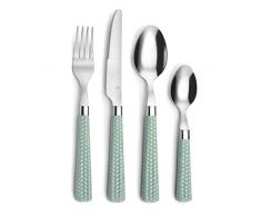 Amefa 2260PGT000C40 Paille - Servizio di posate 24 pezzi, verde acqua
