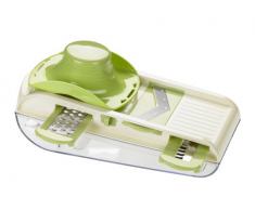 Lurch 220800 Grattugia-affettaverdure multiuso, 4 in 1, colore: Crema/Verde