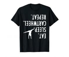 Divertente arte di ginnastica per tumbling ragazze bambini atleta bicchiere Maglietta