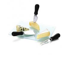 Boska Gouda formaggio Caffè, 4 parti, accessori, tagliere di vetro, 306.359