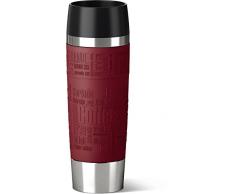 Emsa 515617 Travel Mug Grande Bicchiere Termico con Chiusura Quick Press, Acciaio, Mora, 0,5 l