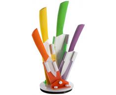 BRANDANI CEPPO GIREVOLE VENTAGLIO PLEX CON 4 COLTELLI COLORI ASSORTITI LAME CERAMICA 55440