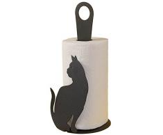 Porta scottex rotolo gatto nero