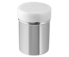 Fackelmann Spargizucchero/Cacao a Velo con Rete in Acciaio Inox, Argento, 8 x 6 x 6 cm