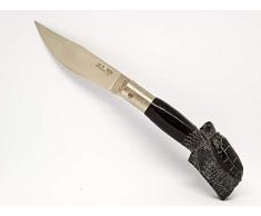 is lunas Coltello COLTELLINO Artigianale da Caccia SARDO PATTADA Tascabile Manico in Corno Collezione