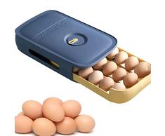 Contenitore per Uova da Frigorifero, Scatole di Uova Del Cassetto, Contenitore per Uova In Plastica, Resistente Alla Polvere e AllUmidità, Porta Uova da Frigo per Frigoriferi, Cucine, Picnic