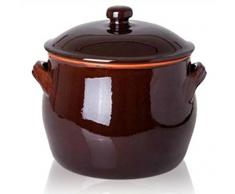 PENTOLA LENTIA CM 21 con Coperchio Terracotta