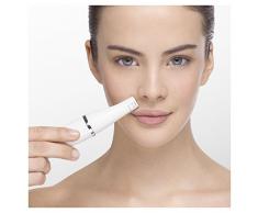 Braun Face Spa, Epilatore Viso Donna, Accessori Inclusi, Specchio e Pochette, Rivitalizza il Viso, Depilatore Donna Idea Regalo, 851V Bianco