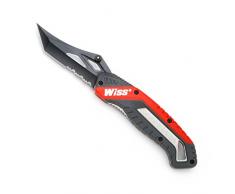 Wiss WKFPNS1EU Coltello da Tasca Chiudibile in Acciaio Inossidabile con Rivestimento in Titanio, Rosso/Grigio