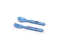 IRIS Set 2 Posate Snack Rico azzurro