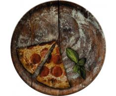 Saturnia 04Z32019 Napoli Flour-Piatto per Pizza Decorativo, 31 cm, 1 Pezzo, Bianco