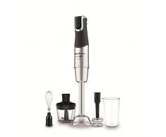 Moulinex DD95HD InfinyForce Pro Powelix Mixer a Immersione, 1200W, Mixer con Tecnologia Powelix, 4 Accessori, Bicchiere 800ml, Tritatutto 500 ml, Frusta e Schiacciapatate, Lame Rivestite in Titanio