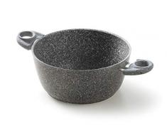 Accademia Mugnano Casseruola con 2 Manici, Alluminio, Argento, 28 cm