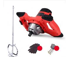 Mescolatore a paletta Miscelatore per cemento Agitatore portatile portatile regolabile a 6 velocità Miscelatore per malta industriale elettrico Strumento di agitazione per malte per malta Miscela