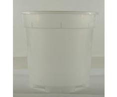 Arca, Vaso in plastica per orchidee, diametro cm 17, trasparente