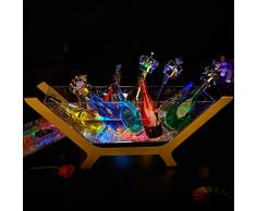 Secchiello Per Ghiaccio A LED, Lampada con Gradienti Colorati, Forma della barca ricaricabile Raffredda Bottiglie, Secchiello Per Spumante, Refrigeratore Per Bevande, Per Ristorante, Pub, Feste