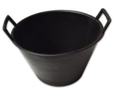 Secchio per Muratore in Pvc Maurer misura 34 cm 2 Manici colore Nero