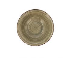 Quid Set 6 Ciotole per Zuppa in ceramica gres | Piatti fondi Grigio 18 cm, Natura, Standard