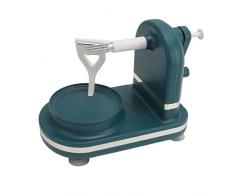 Asixxsix Sbucciatore di Mele Manuale,Sbucciatore di Pere a Manovella Rotante con Base di Aspirazione Antiscivolo Lama in Acciaio Inossidabile Taglia Mele Pela Frutta per Patate Verdure (Verde Scuro)