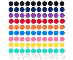 ZDZBLX 100 pezzi 10 colori Calamite Frigorifero Magneti Frigo Calamite Piccole Colorate, Carino Tonde Magnete Decorative Calamita Potente, per Frigo, Lavagne, Calendari, Piastre Magnetiche (Assortiti)