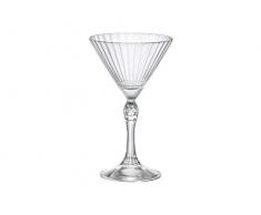 Bormioli 93957 Rocco America Set 6 Calici Martini Small, Vetro, 15.5cl