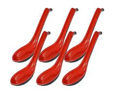 zongshengshop Cucchiaio da tavola Cucchiaio Anti-Cucchiaio dellimpianto di Porcellana del Cucchiaio del Cucchiaio Antiscivolo del Cucchiaio Antiscivolo Cucchiai da minestra