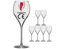 Rastal - Conf. 6 Calici Flute da Degustazione con GRAMMATURA Certificata 10 cl - MOD. FRANCIACORTA - capacità 42 cl.