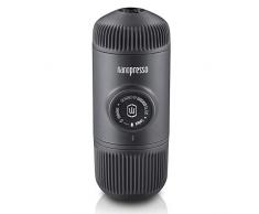 WACACO Nanopresso Macchina Caffe Portatile, Mini Espresso Portatile Senza Custodia Protettiva, Versione di Aggiornamento Per Minipresso, Operazione Manuale, Macchina da Caffe per Viaggi, Grigio