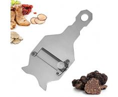 Kiuiom Rasoio per Cioccolato, Affettatrice per Cioccolato, Affettatrice per Tartufi, Affettatartufi Taglia Tartufo Affetta per Tartufi Grattugia Cioccolato Affettatrice Multifunzione (Dente Dritto)