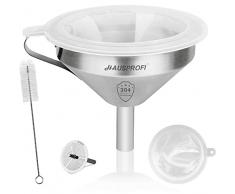 HAUSPROFI - Imbuto in Acciaio Inox da 5 Pollici/13cm e Filtro a 200 Mesh Rete Jam Straining Filtro per la Trasmissione di ingredienti liquidi