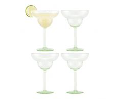 Bodum OKTETT 4 Bicchieri Margarita in plastica, riutilizzabili, 0,25 l