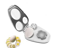 Affetta Fragole - Tritauova Per Uova Sode - Taglia Uovo Affetta Fragola, 3 In 1 Affettatrice Multiuso In Acciaio Inossidabile Per Funghi Di Frutta Morbida Ukuding