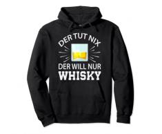 Der tut nix der will nur Whisky, bicchiere da whisky Felpa con Cappuccio