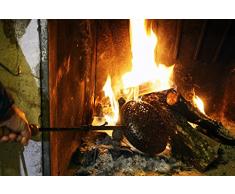 PADELLA PER CASTAGNE IN FERRO CON MANICO IN LEGNO PICCOLA